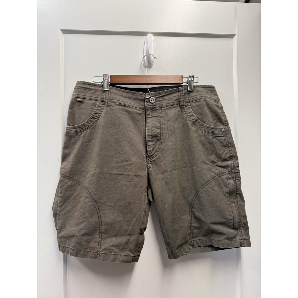 Kuhl Men's Shorts 10" Ramblr Rambler Cargo Shorts Size 36 Brown 5125